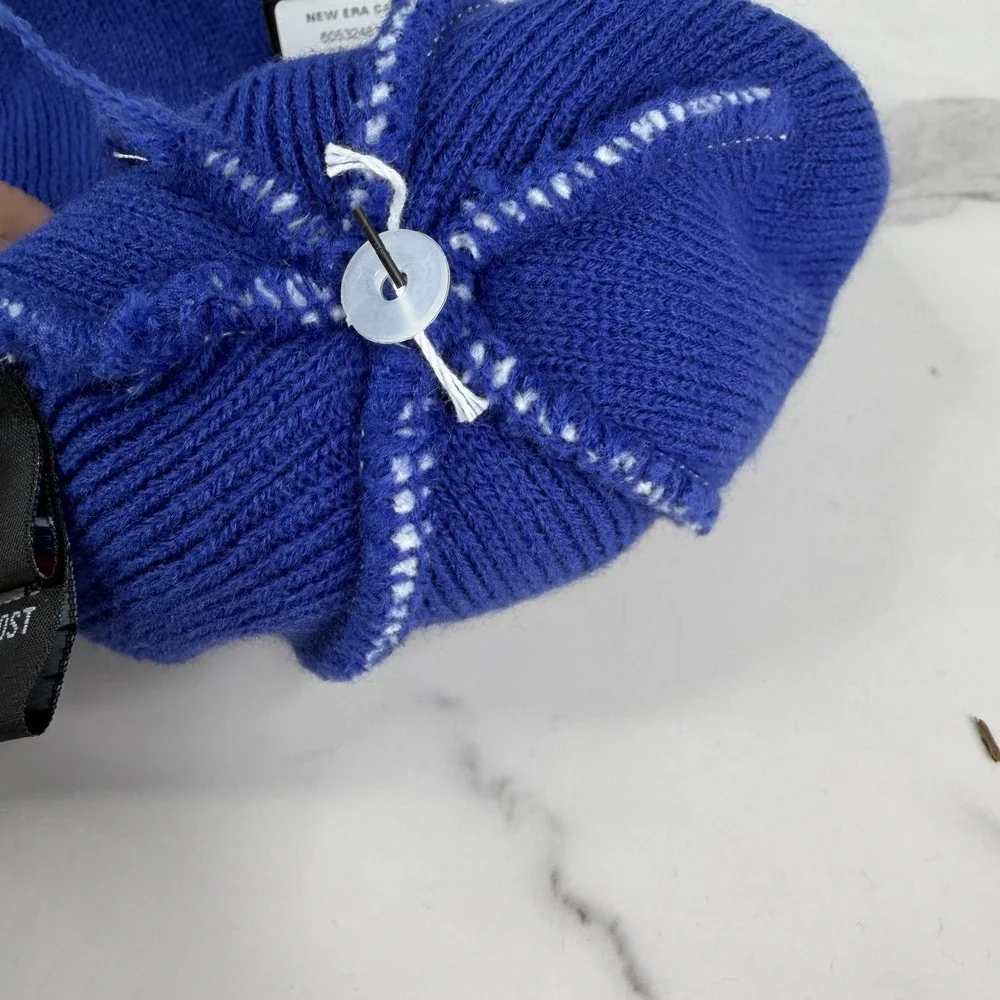 Los Angeles Rams Hat Beanie Pom Cuff Mens One Size Blue NFL Football New Era